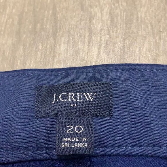 Womens J. Crew Frayed Wide Leg Cropped Stretch Pants - Picture 5 of 9